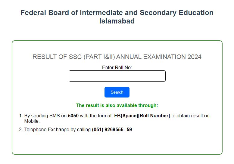 Federal Board Unveils Matric 2024 Annual Results